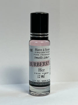 Have a scent Burberry ￼Her 12 ML Roll on oil for women