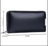 Men's Women's RFID Blocking Leather Credit ID Card Holder Capacity Wallet Clutch