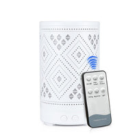 Geometric Pattern White Metal Diffuser