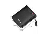 Men Letter Graphic Zip Around Wallet
