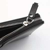 Men Letter Graphic Zip Around Wallet