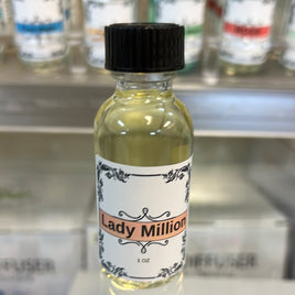 Lady Million burning oil